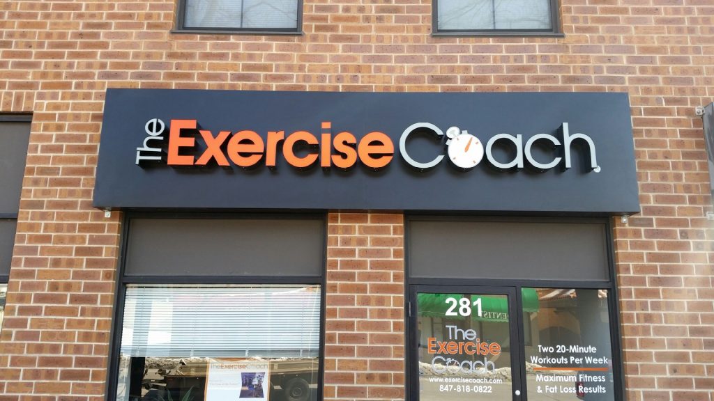Exercise Coach Flush Mount Sign - Sign Types