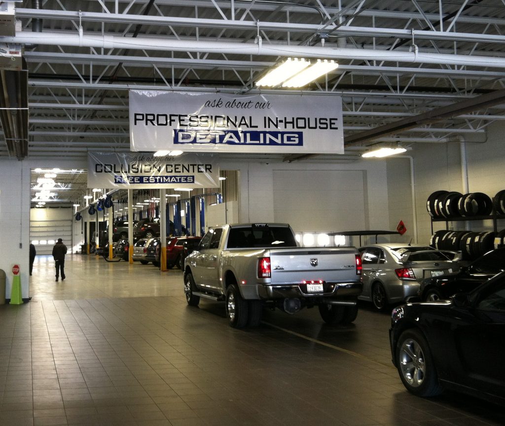 Libertyville Auto Interior Hanging Banner