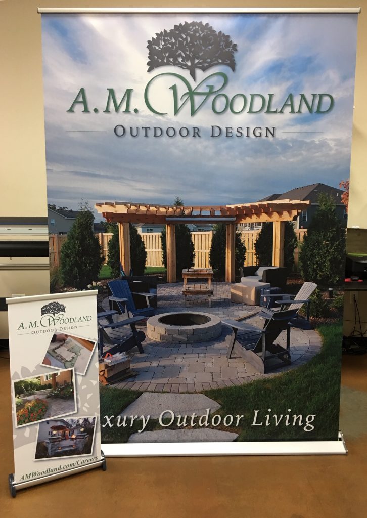 AM Woodland Retractable Banners - Mundelein