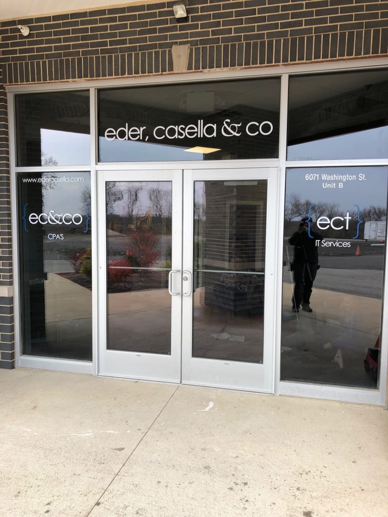 Edder & Casella Window Graphics